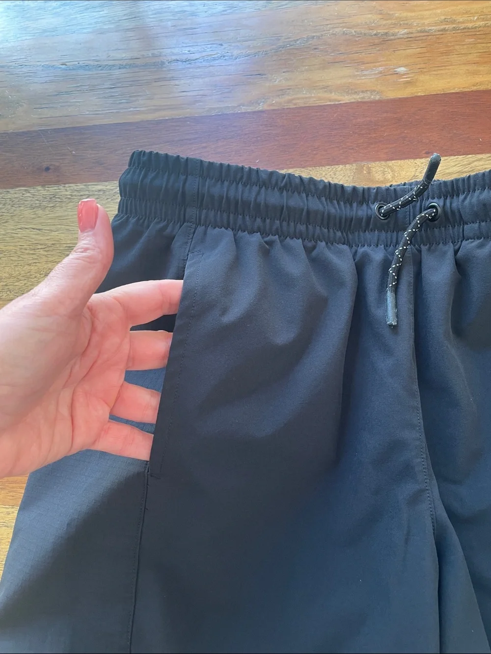 Kids All In Motion Black Athletic Drawstring Shorts